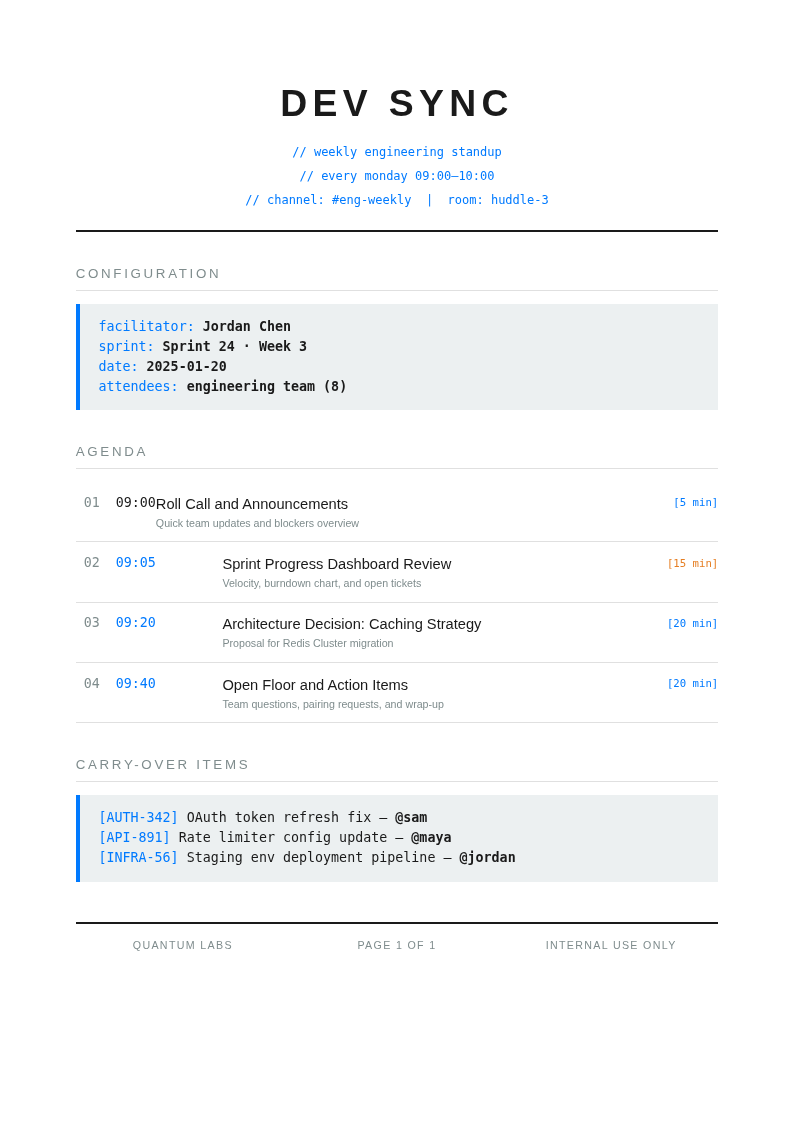Tech minimalist agenda